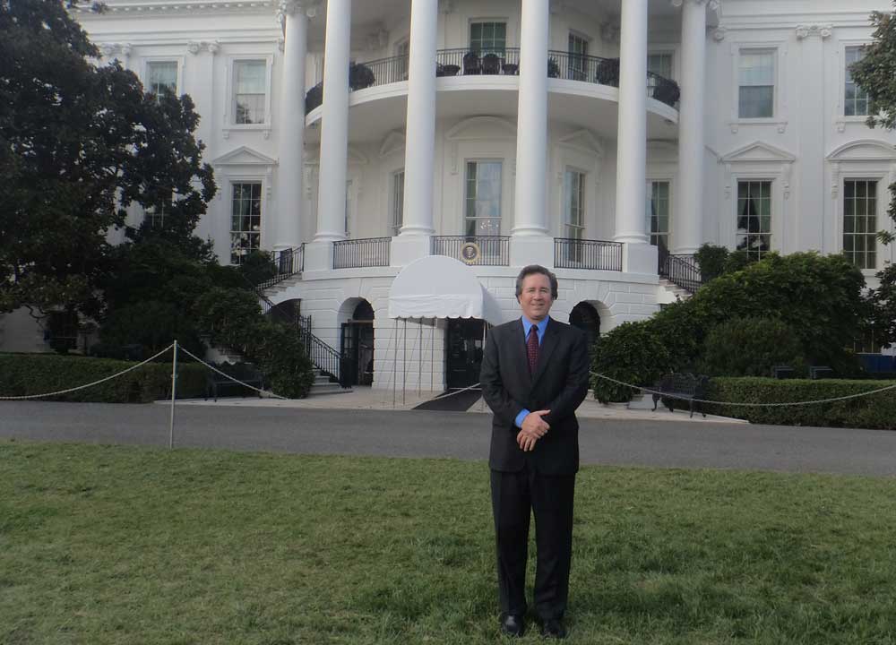  White House from the South Lawn 
